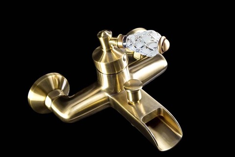 Boheme Vogue Crystal 203-CRST Смеситель для ванны, цвет: бронза