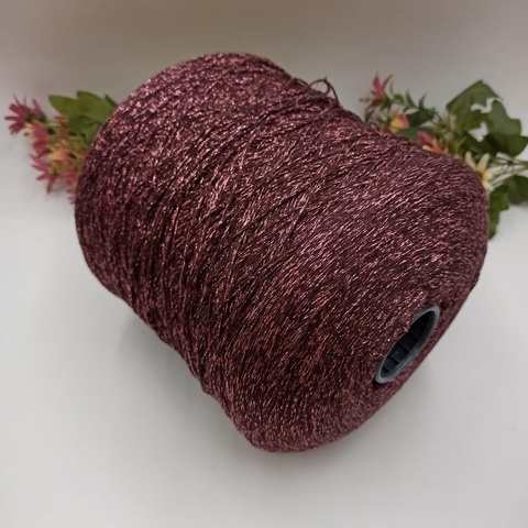 Арт Cotton Lurex - 30 Коричневый + розовый