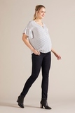 Джинсы для беременных (SLIM) 09792 темно-синий