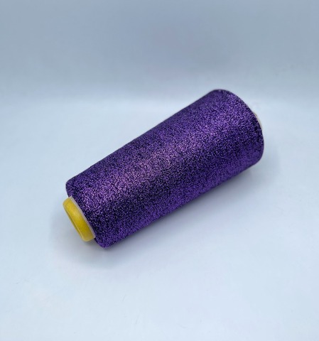 Sinflex (пр.Италия),F180 7500м / 100 гр.  60% вискоза, 40% люрекс , цвет-Черно-фиолетовый(f500), арт.30582