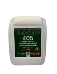 KRONA Антисептик невымываемый декоративный 405 "венге" 5 кг. Концентрат 1:9