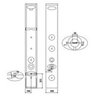 Creavit PB3023 Душевая панель, цвет: коричневый