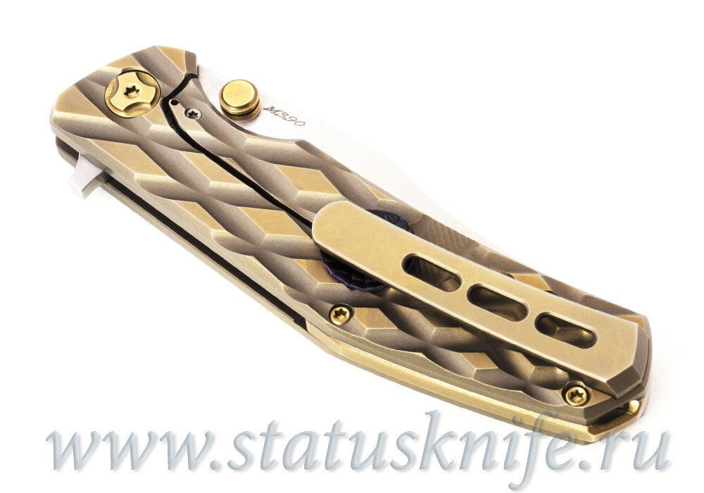 Нож TFK Stone F1 M390 Titanium Bronze