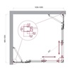 BelBagno Luce LUCE-AH-22-105/100-C-CR Душевой уголок, 105x100, цвет: хром