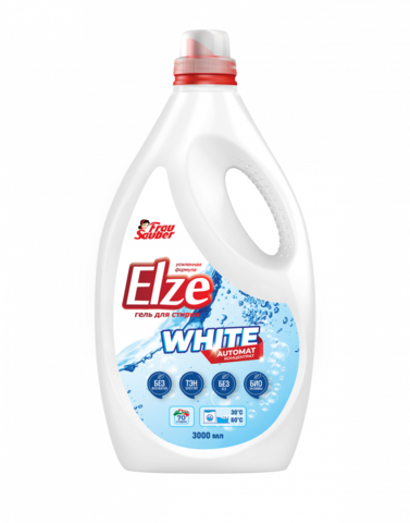 ELZE - жидкий стиральный гель (White) 3 л