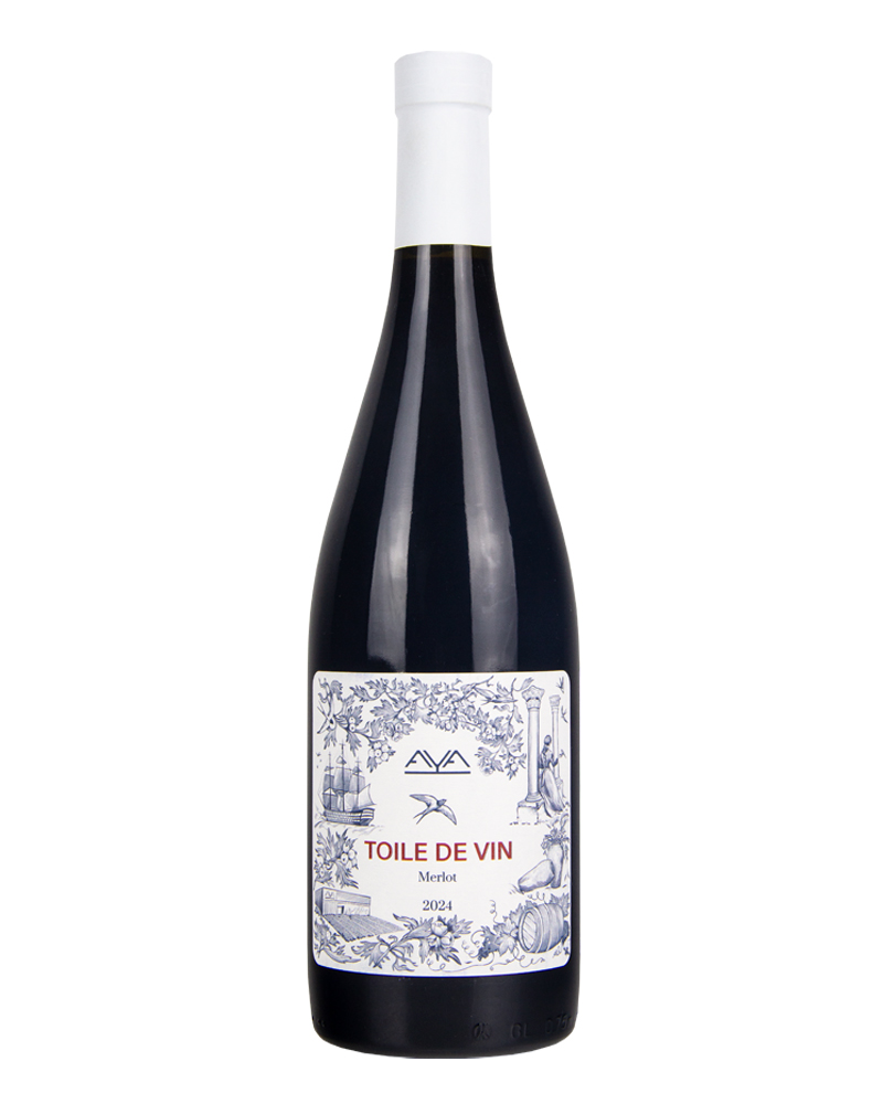 Вино Toile de vin Красное сухое Мерло 2024г.у, 13-15%, 0,75л, Россия