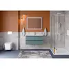 BelBagno KRAFT-1000-2C-SO-AO База под раковину подвесная с фрезерованными ручками по всей длине фасада с двумя выкатн. ящ., Голубой Мат.,1000x455x500