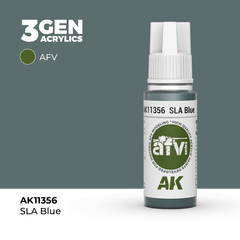 Акриловая краска AK Interactive SLA Blue 3GEN AFV, 18мл