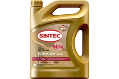 Масло Sintec Premium 9000 5W30 SL/CF A3/B4 (4+1л) синтетика