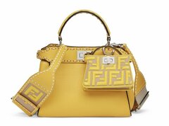 Сумка Fendi Peekaboo Iconic Mini желтый