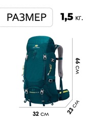 Рюкзак Nevo Rhino Advance 45+5 8814-NW Green - 2