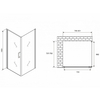 Abber Sonnenstrand AG04080-S75 Душевой уголок, 80x75x195, цвет: хром