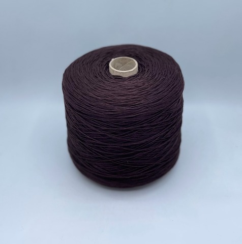 Бобинная пряжа (пр.Италия), art.Cotone, 350м/100 гр. 100%Хлопок, цвет-Красное дерево , арт.34757