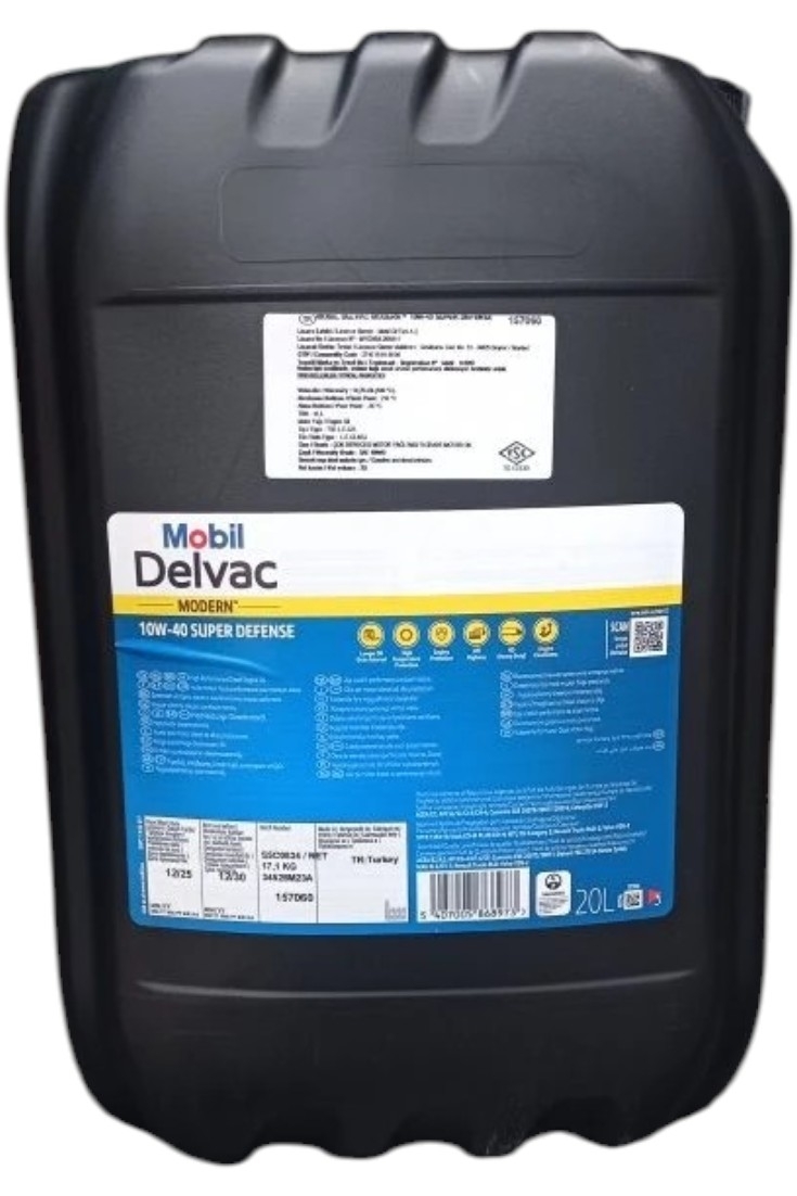 Масло моторное Mobil Delvac Modern Super Defense 10W40 синтетическое 20л