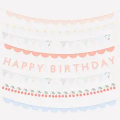 Набор из 8 летних гирлянд "С Днем Рождения" [Happy Birthday] (1.8 м)
