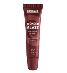 LuxVisage Блеск-бальзам для губ WONDER GLAZE volume & care 103 Choco Plum