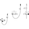 Boheme 123-SGM-MR-GR Смеситель STICK для ванны SHINE GUN METAL MRAMOR GREY