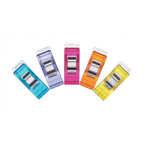 Клипсы для ткани Clover разноцветные 50 шт