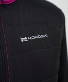 Премиальный костюм для лыж и зимнего бега Nordski Hybrid Pro 2.0 Fuchsia/Black женский