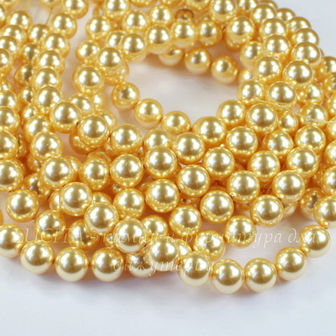 5810 Хрустальный жемчуг Сваровски Crystal Gold круглый 8 мм , 5 шт ()