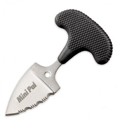 Фото Тычковый нож с фиксированным клинком Cold Steel Mini Pal, сталь AUS-8A, рукоять Kray-Ex, черный