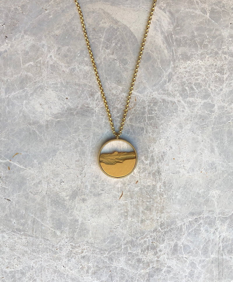 Колье CIRCULAR MINI GOLDEN MUSTARD