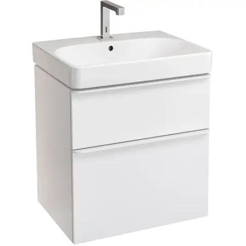 Geberit Smyle Square 500.352.00.1 Тумба под раковину 58.4x61.7x47см, Белый / Высокоглянцевое покрытие