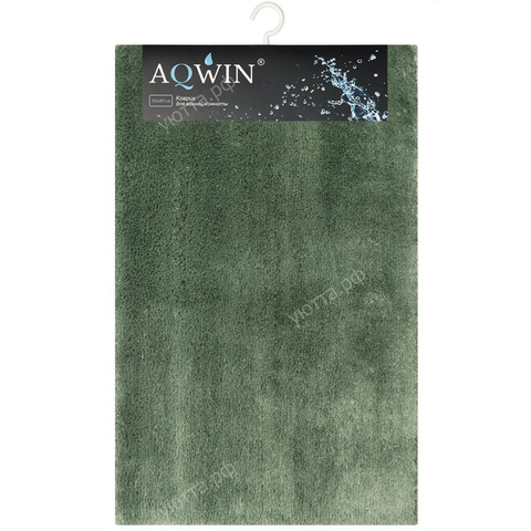 Коврик для ванной Aqwin велюр (50*80 см) - Серо-зеленый - купить