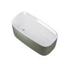 Allen Brau Infinity 2.21003.20/CGM Акриловая ванна, 170x78, цвет: белый, зелёный