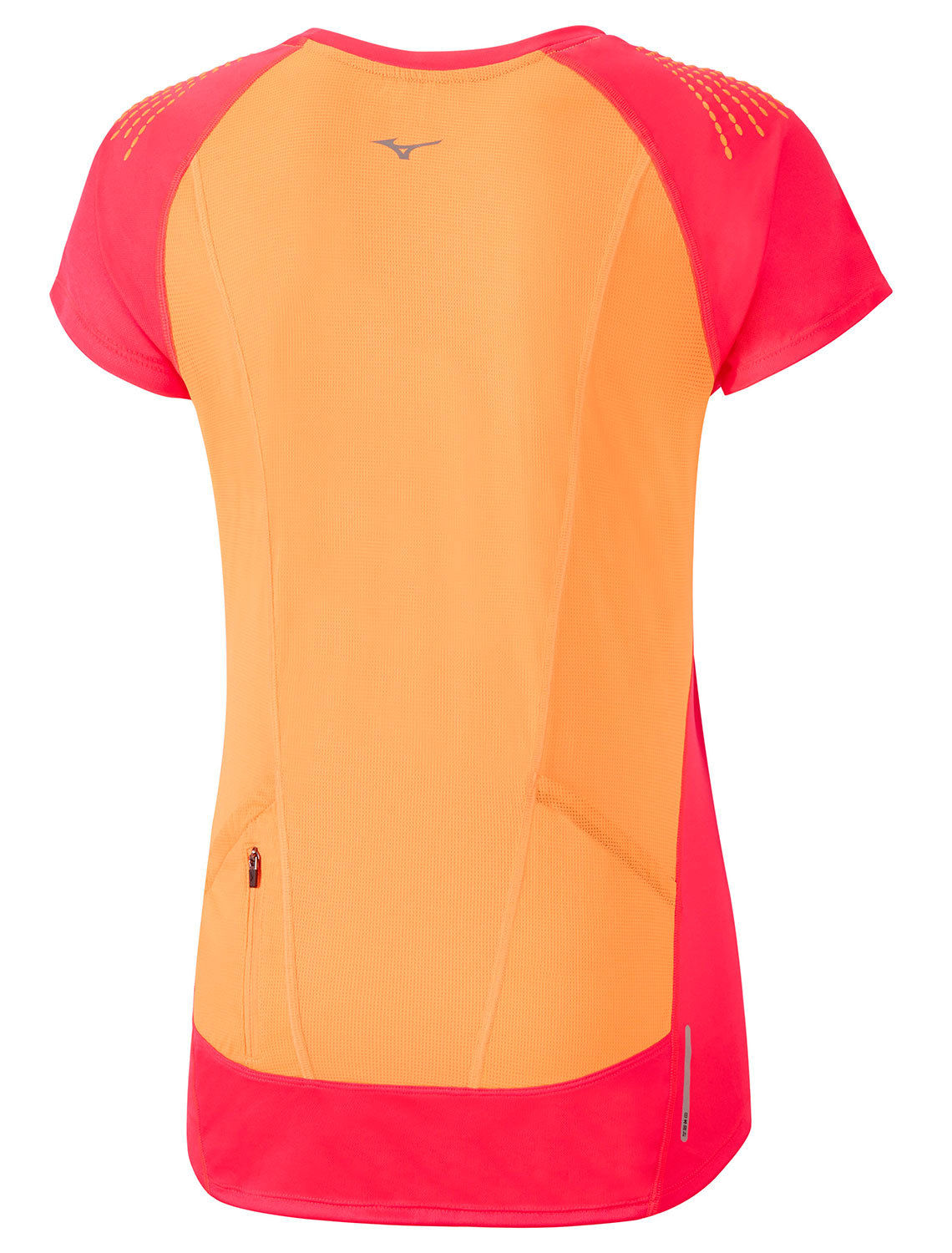 Футболка женская Mizuno Mujin Tee розовая-оранжевая - 2