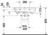 Duravit DuraStyle 2330650070 Раковина медицинская