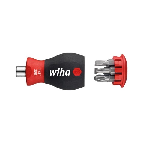 Отвертка с насадками Stubby SL/PZ 57мм 6шт Wiha 3801-04 33764