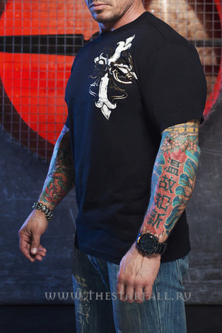 Xtreme Couture | Футболка мужская ANNUIT Black X141 от Affliction левый бок