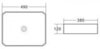 BelBagno BB1386 Раковина керамическая накладная, 38x49, цвет: белый