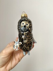 Ёлочная игрушка Ёжик в тумане