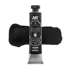 Artistic Dense Acrylic - Pure Black