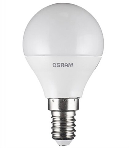 Лампа светодиодная шар LED 7 Вт E14 4000К 560Лм 220 В (замена 60Вт) OSRAM 4058075579651 LEDVANCE