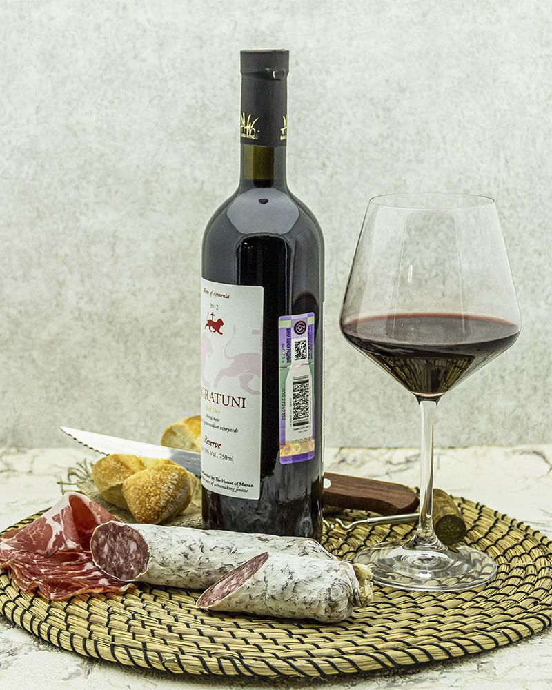 Вино Maran Winery Багратуни Красное Сухое Выдержанное 2012 г.у. 15,0% 0,75 л, Армения