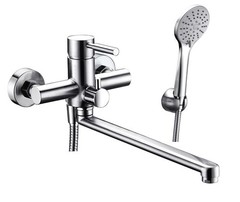 WasserKRAFT Main 4102L Смеситель для ванны с длинным изливом, цвет: хром фото