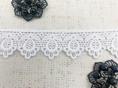 Кружево плетёное, ш. 3,5 см, белый