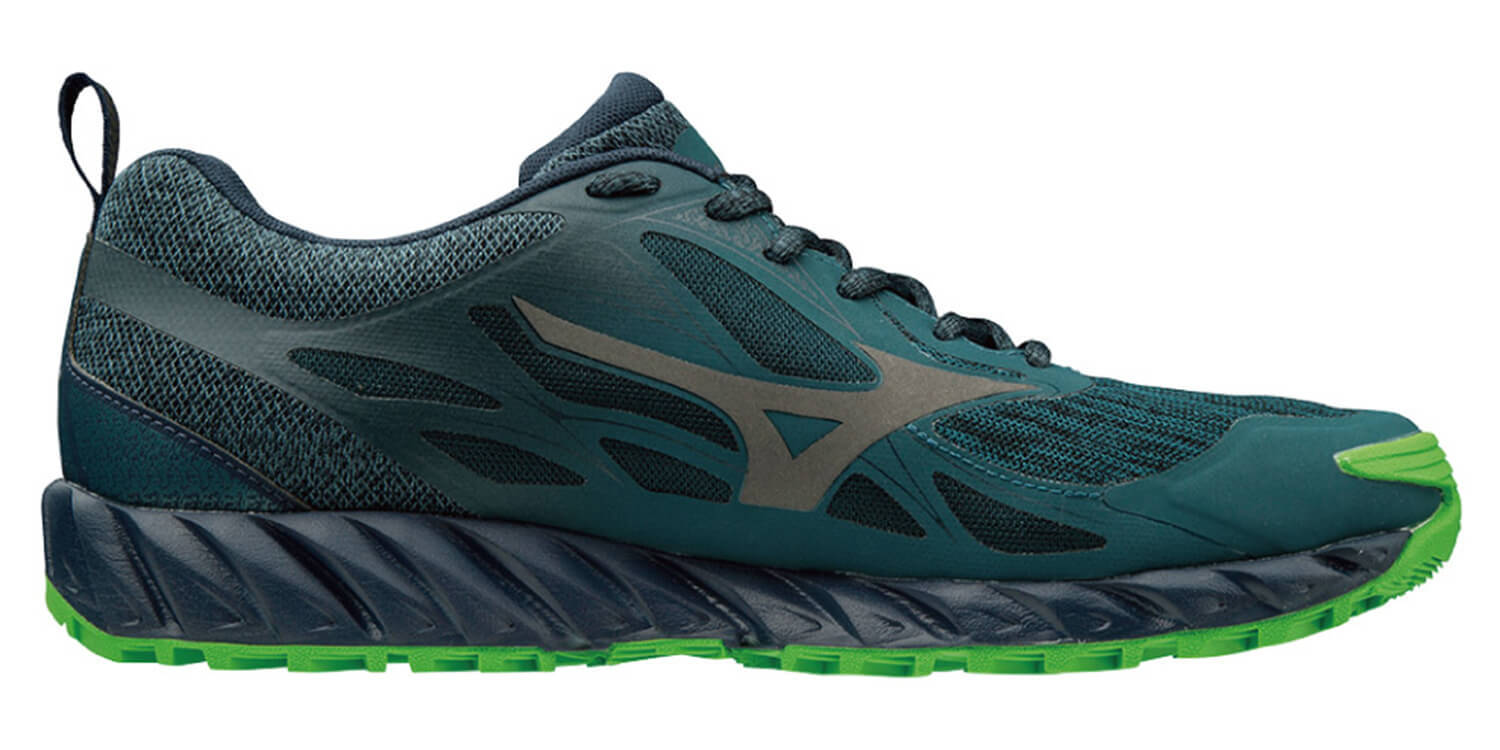 Mizuno Wave Ibuki GoreTex кроссовки беговые мужские синие-зеленые