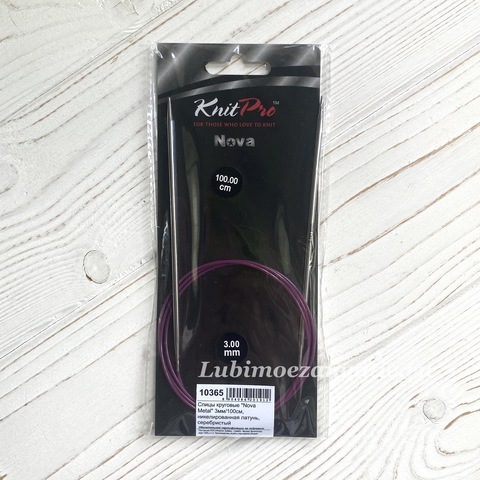 KnitPro Nova Metal круговые спицы 3 мм/100 см