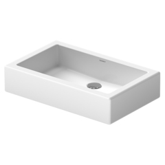 Duravit Vero 455600000 Раковина шлифованный вариант, без перелива, без площадки под смес., включая крепление, 600x380мм, цвет: Белый фото