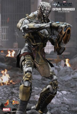 Фигурки Читаури Коммандер и Пехотинец из фильма Мстители Hot Toys