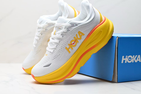 HOKA ONE ONE Bondi 9 'White/Yellow' 