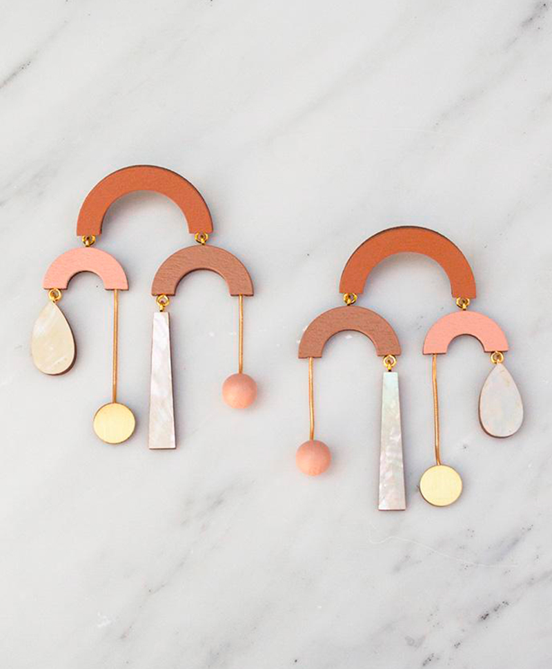 Серьги Fountain Earrings Burnt Orange