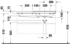 Duravit P3 Comforts 2334100060 Раковина мебельная