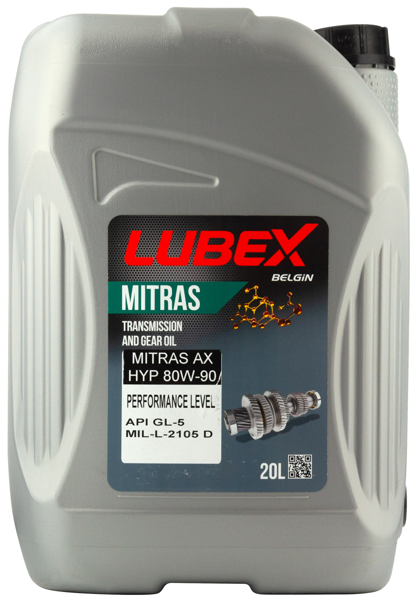 Трансмиссионное масло LUBEX MITRAS AX HYP 80W-90 GL-5 минеральное 20л