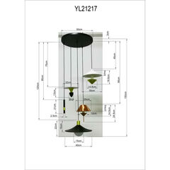 Светильник подвесной Cappelli Ø50 см