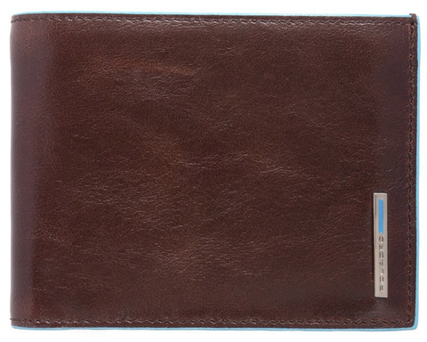 Кошелек мужской Piquadro Blue Square, коричневый, кожа натуральная (PU1239B2R/MO)